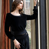 THE AMIE BOAT NECK SWEATER