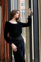 THE AMIE BOAT NECK SWEATER – Nighttime in Paris