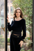 Doyenne Velour Pants – Nighttime in Paris
